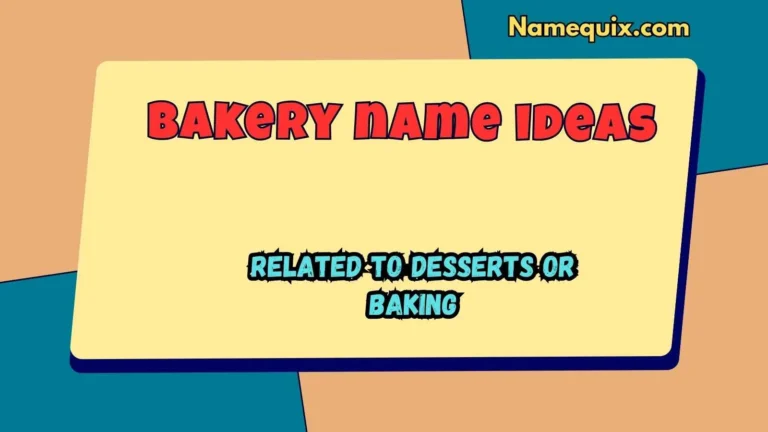 Bakery name ideas