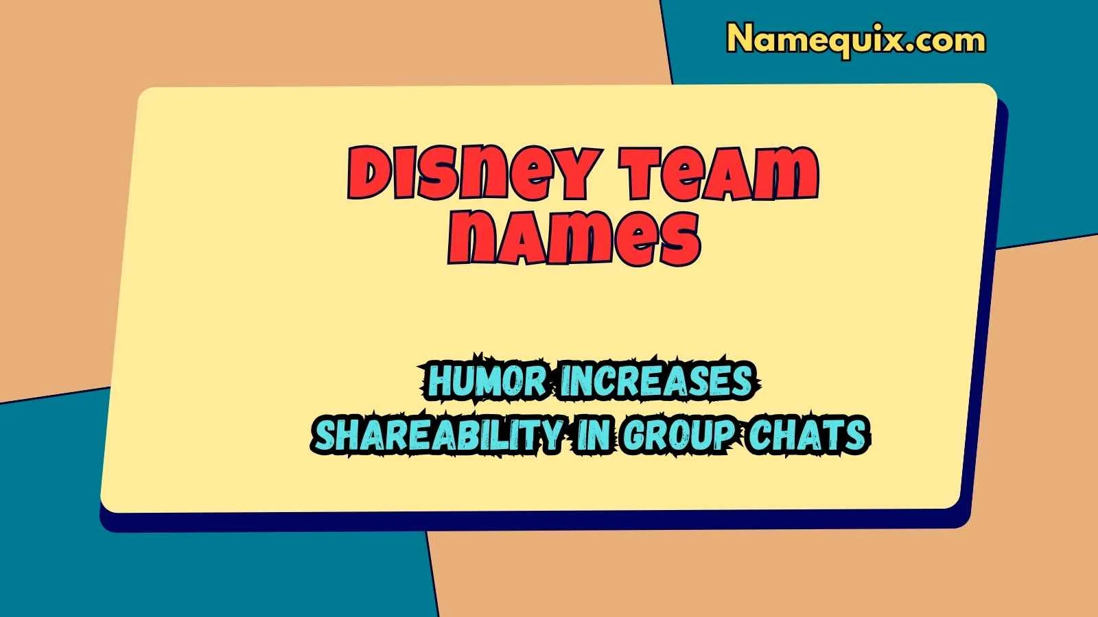 Disney team names