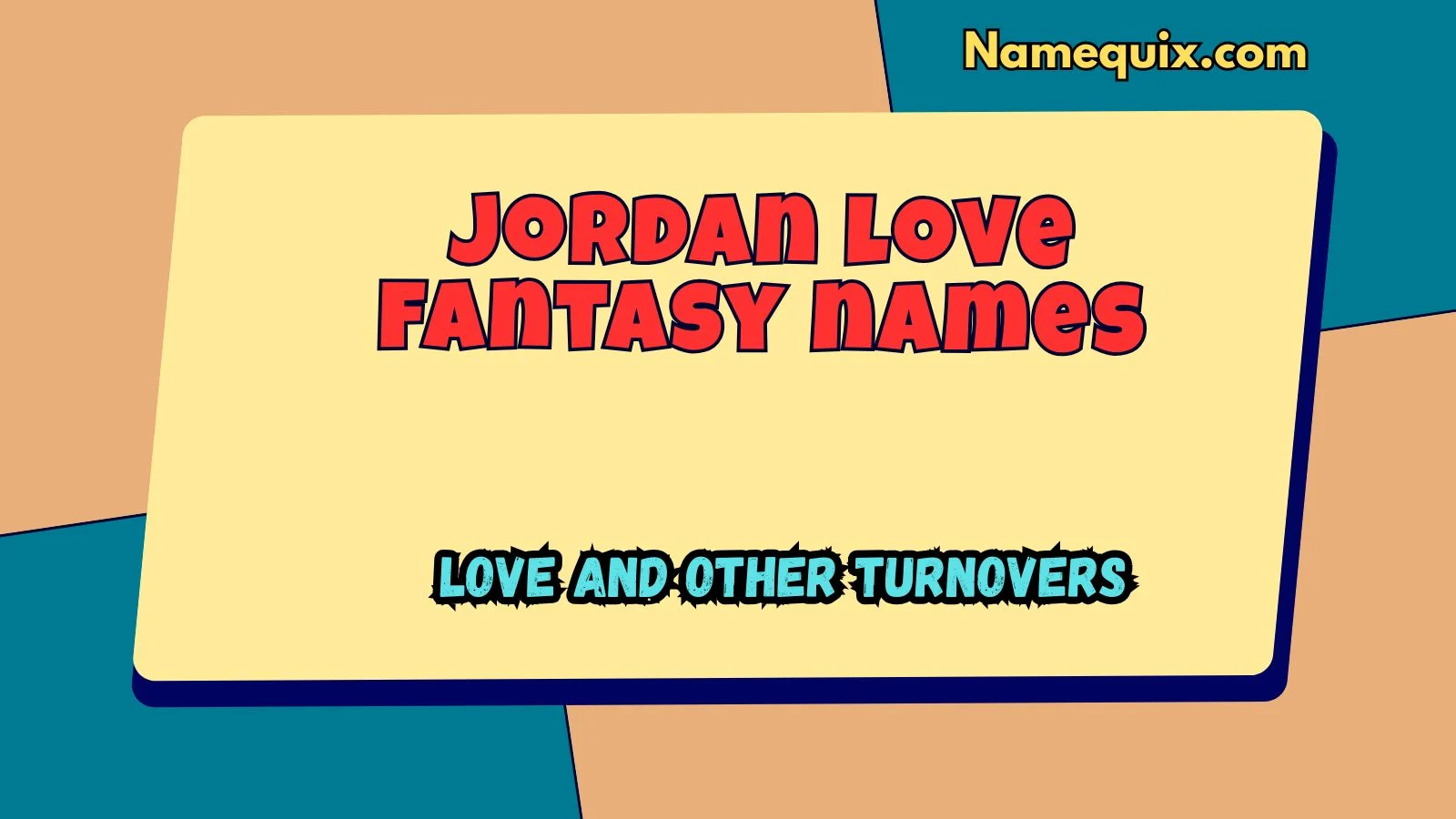 Jordan love fantasy names