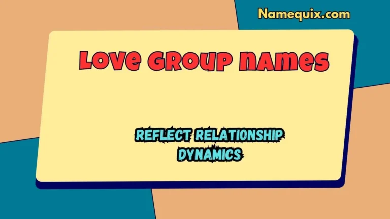 Love group names