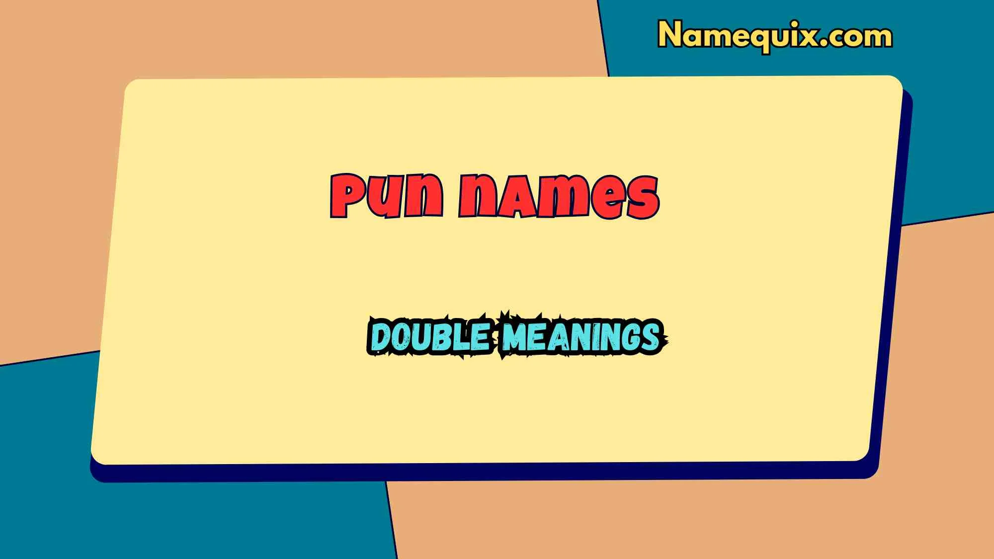 Pun names