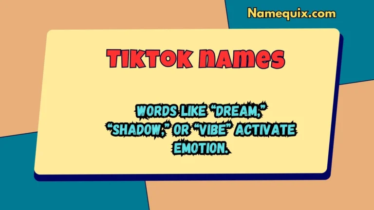 Tiktok names