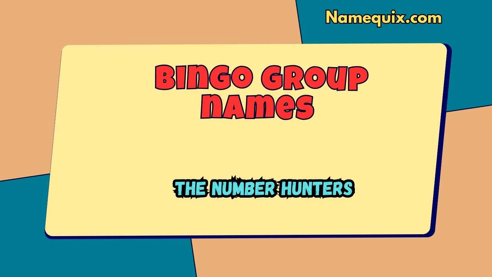 Bingo group names