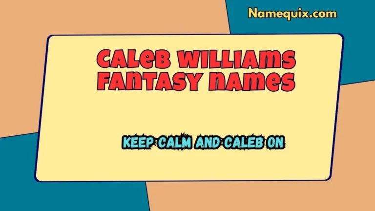 Caleb williams fantasy names