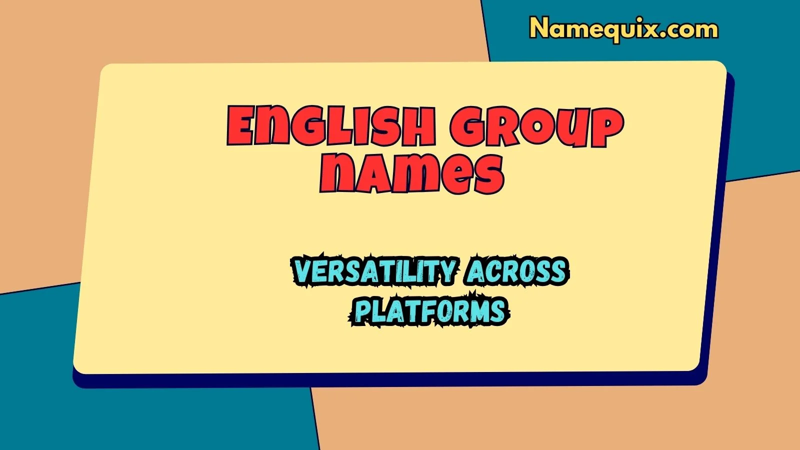 English group names