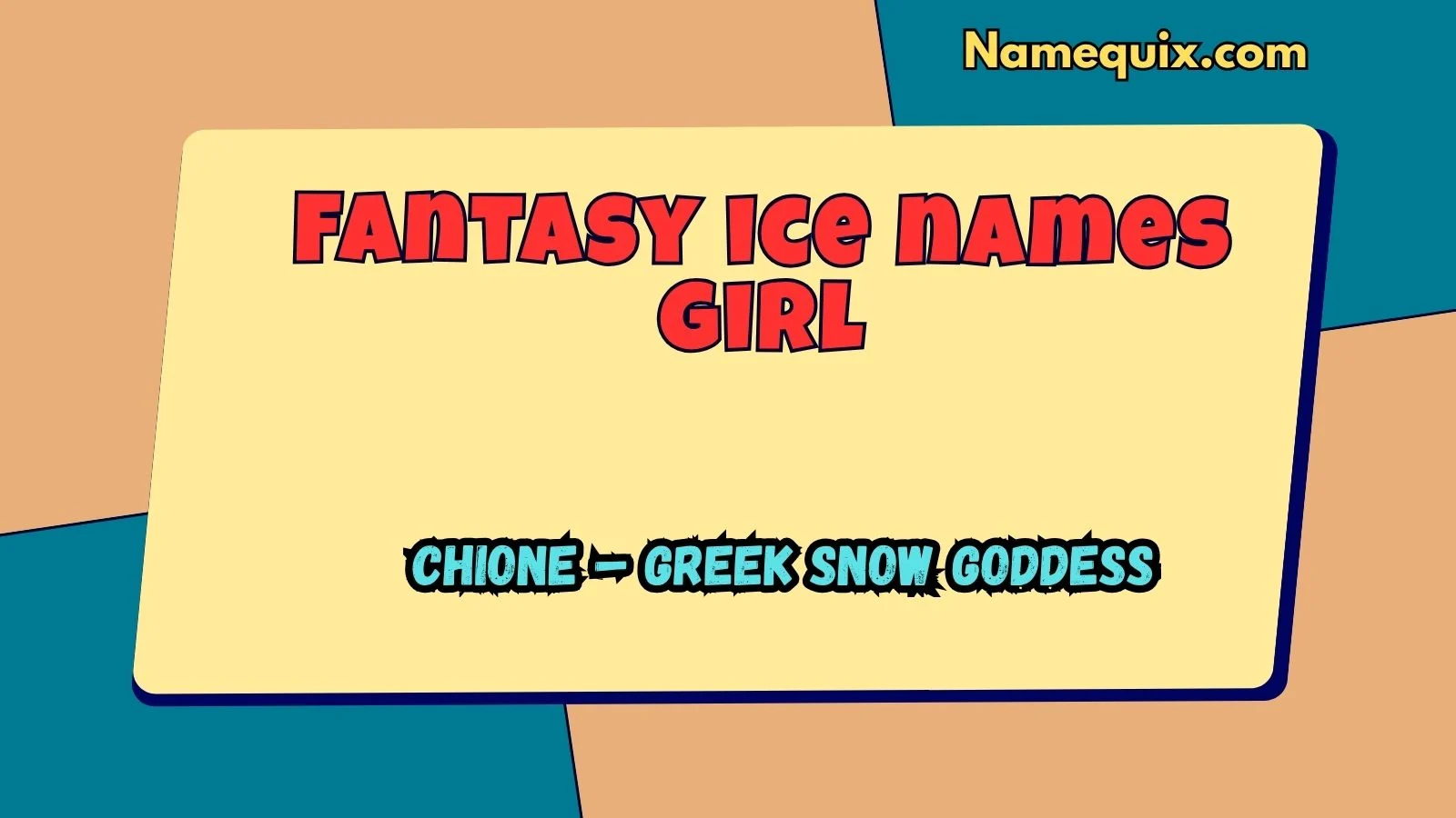 Fantasy ice names girl
