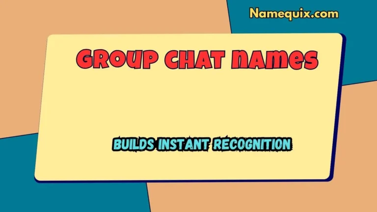 Group chat names