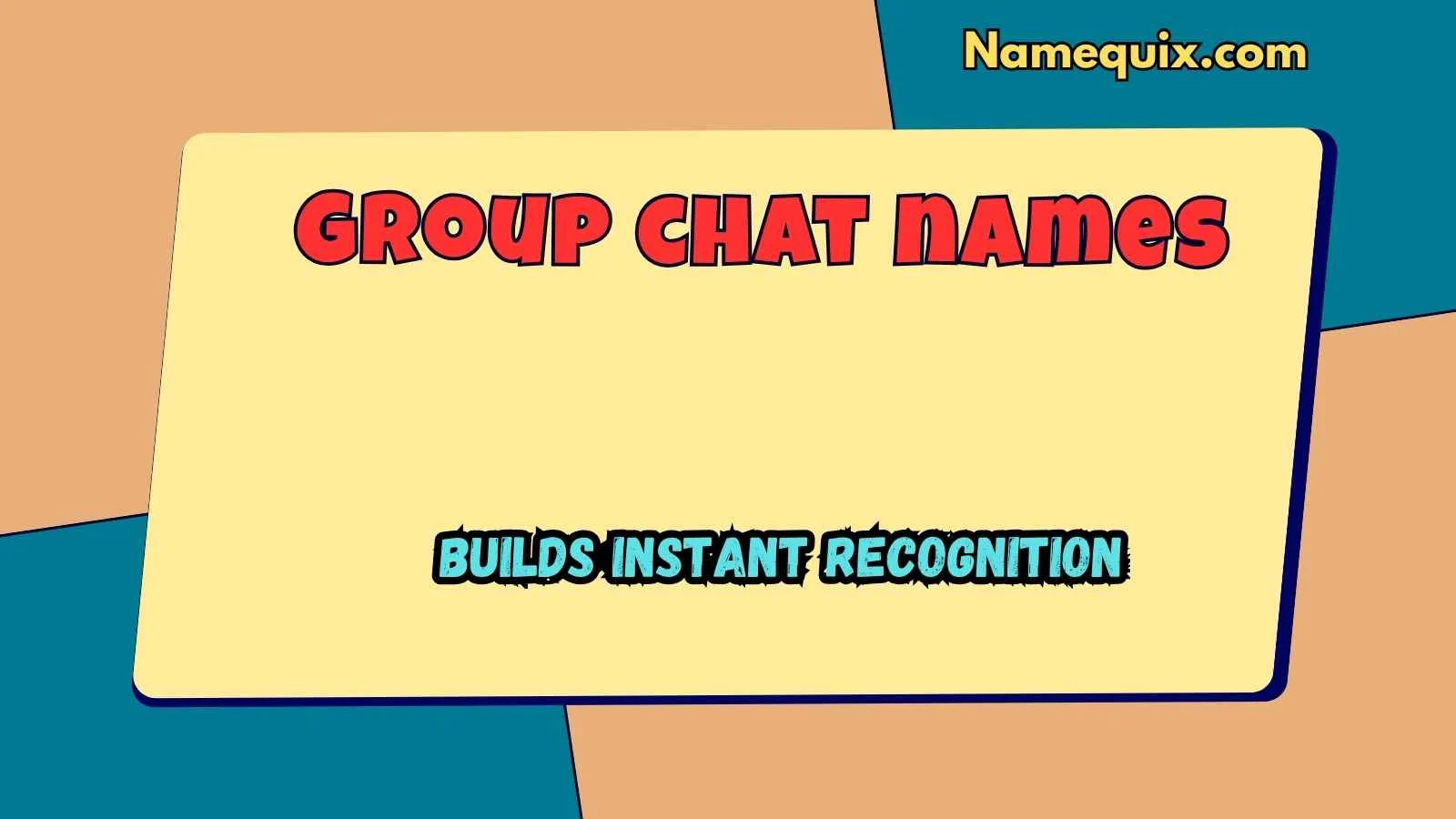 Group chat names