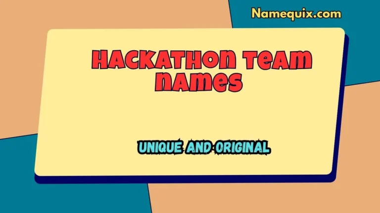 Hackathon team names