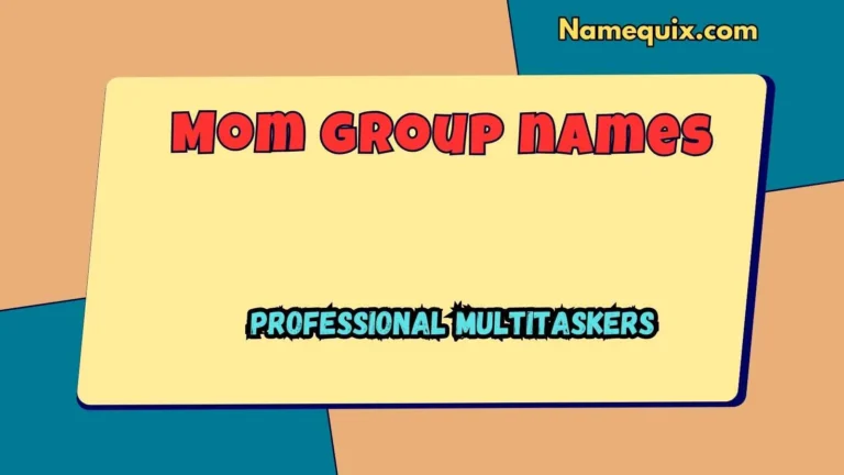 Mom group names
