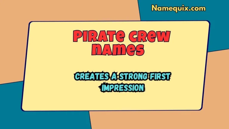 Pirate crew names