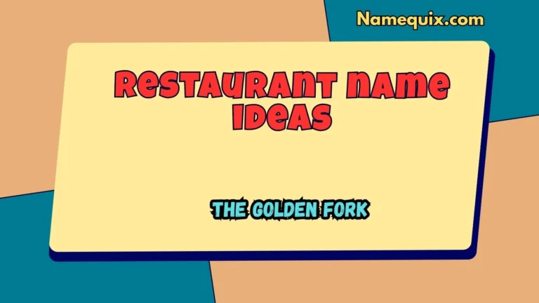 Restaurant name ideas