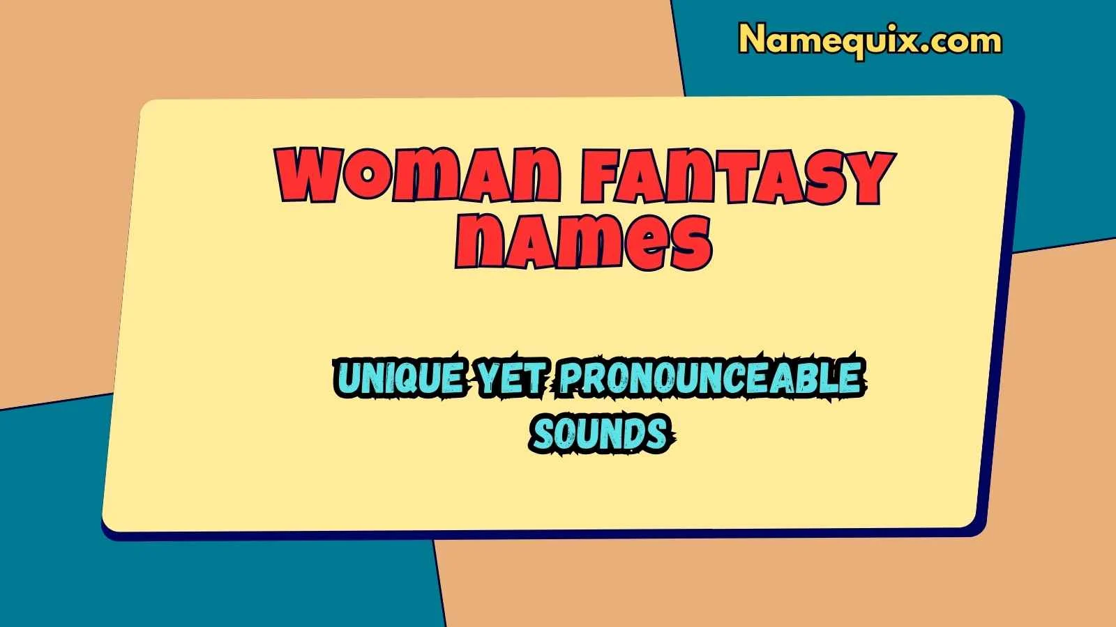 Woman Fantasy Names