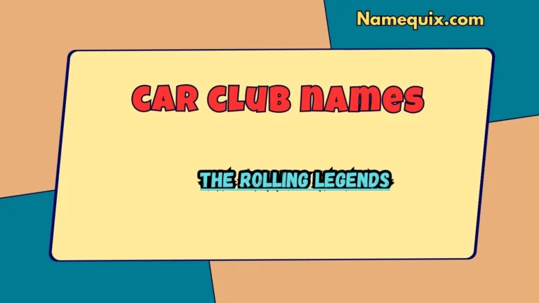 car club names