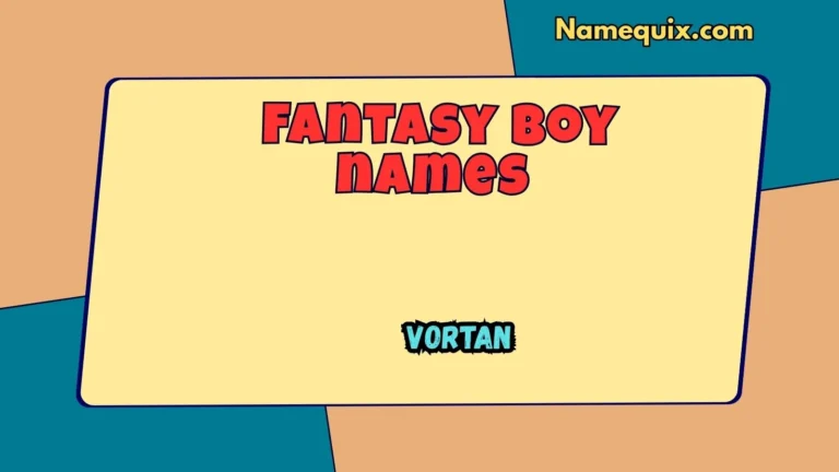 Fantasy boy names