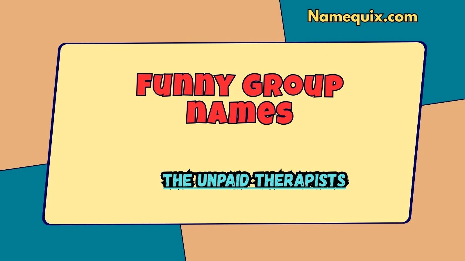 Funny Group Names