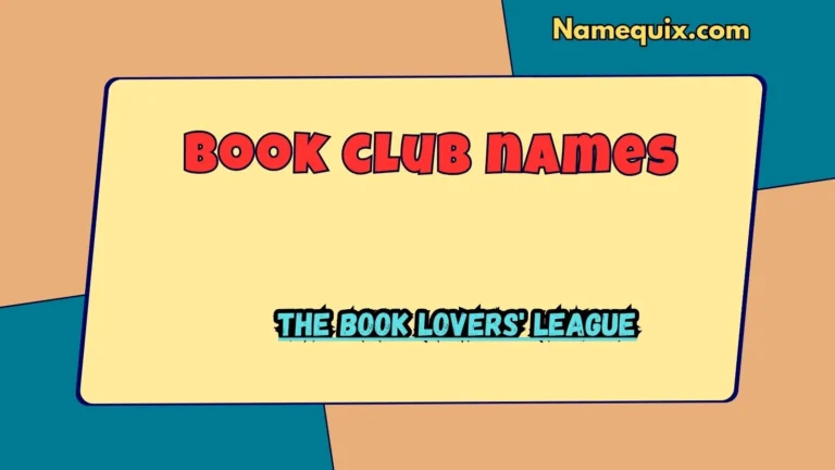 book club names