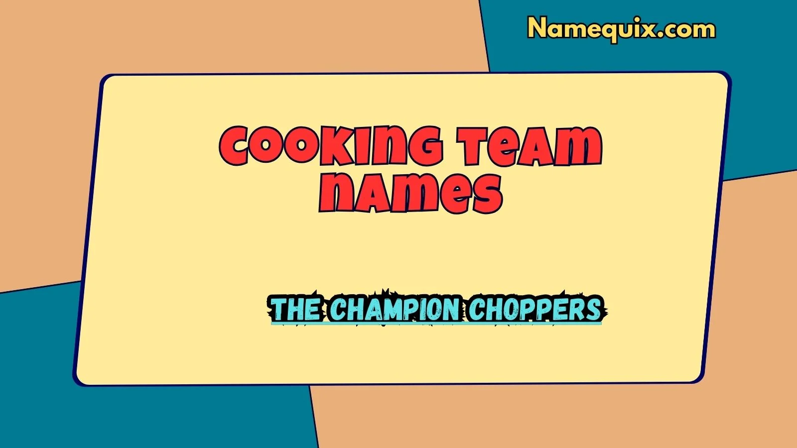 cooking team names