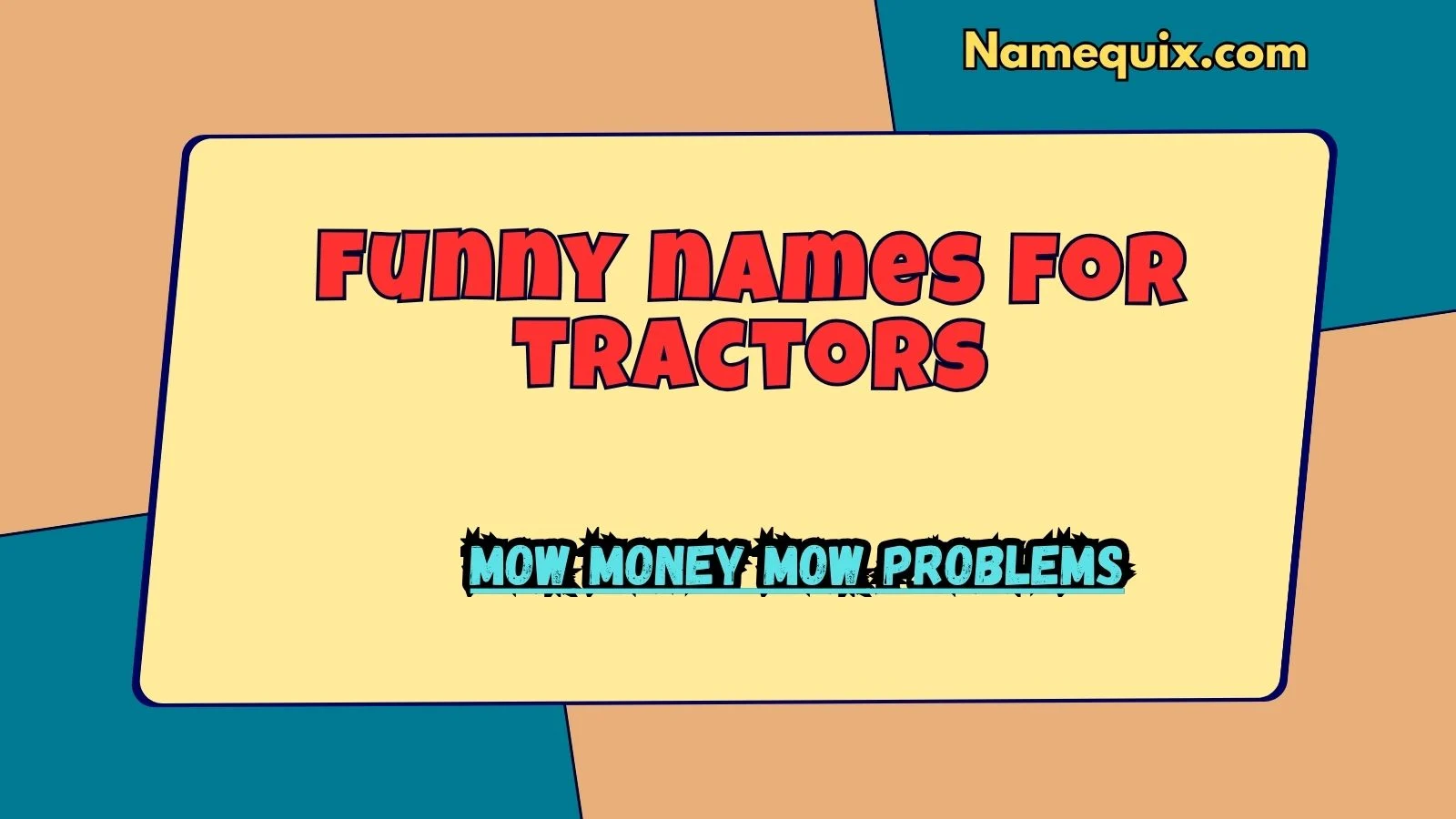 funny names for tractors