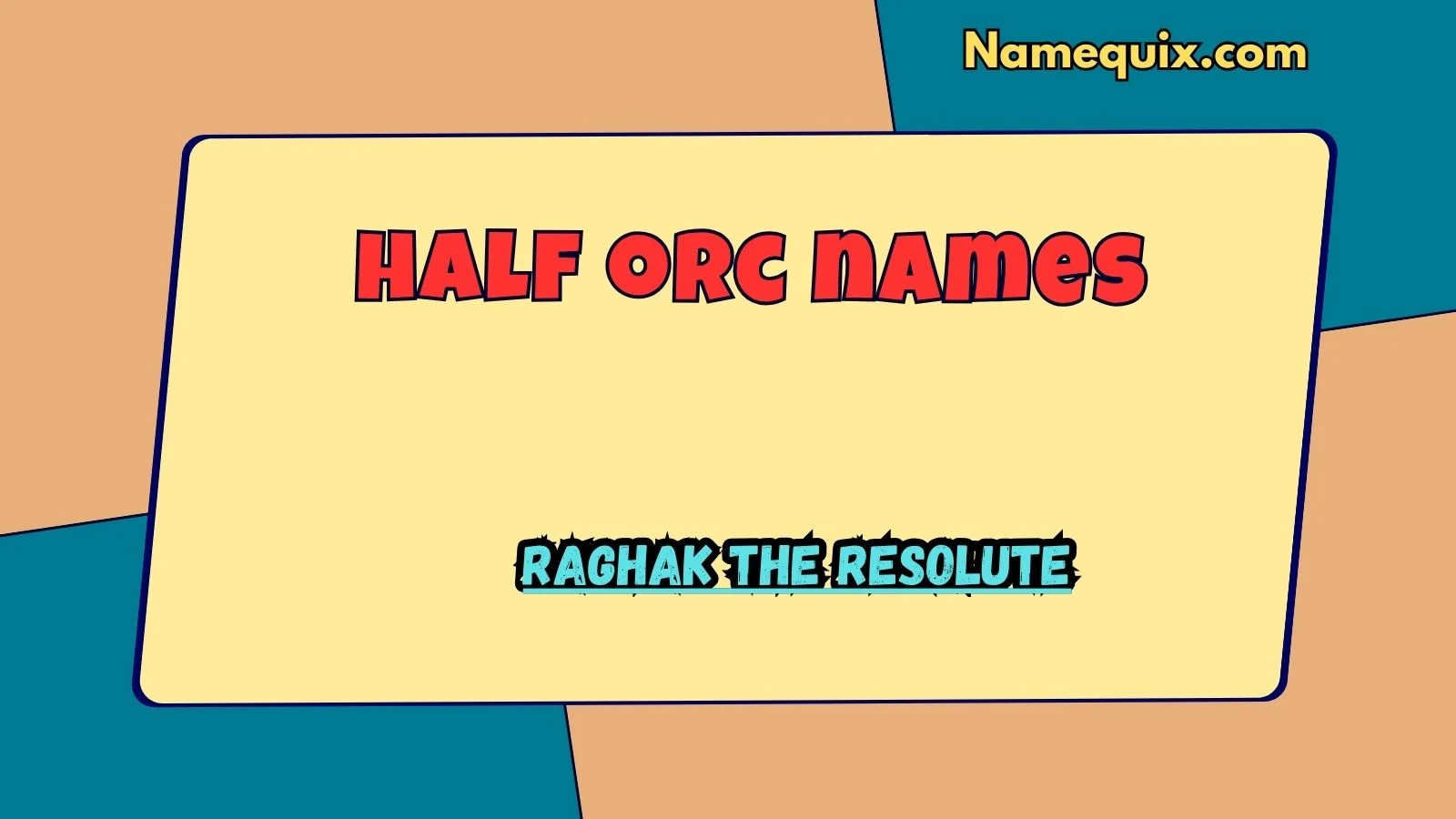 half orc names