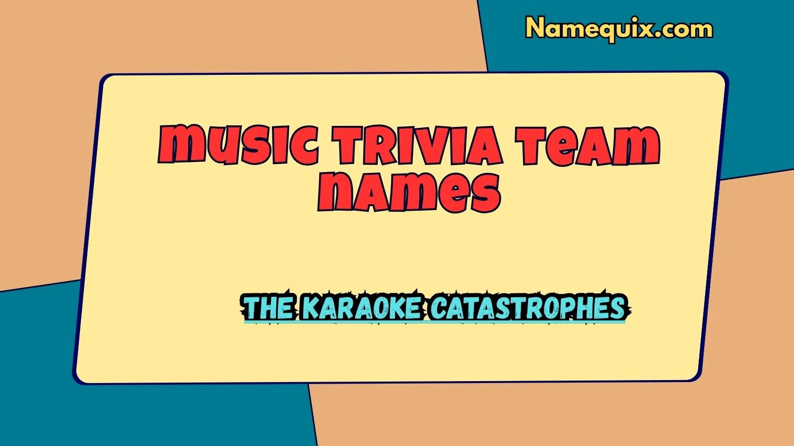 music trivia team names