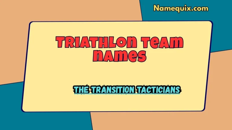 Triathlon team names